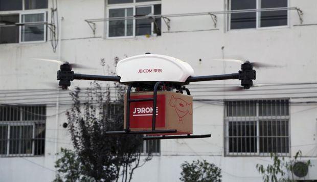 Rival de Amazon en China ya usa drones para realizar entregas