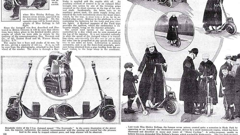 Autoped desde 1915 nos enseño el futuro de los scooters eléctricos