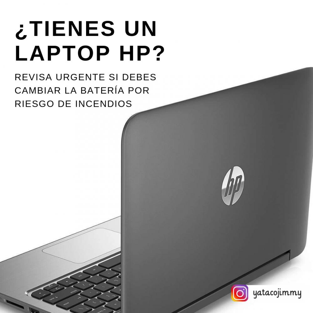 Tienes un laptop HP, Revisa URGENTE si debes cambiar la batería por riesgo de incendios