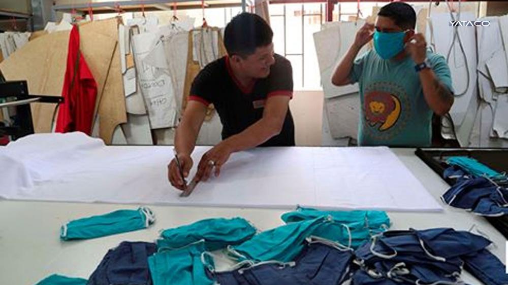 GAMARRA fabrica sus propias mascarillas ante la escasez del producto