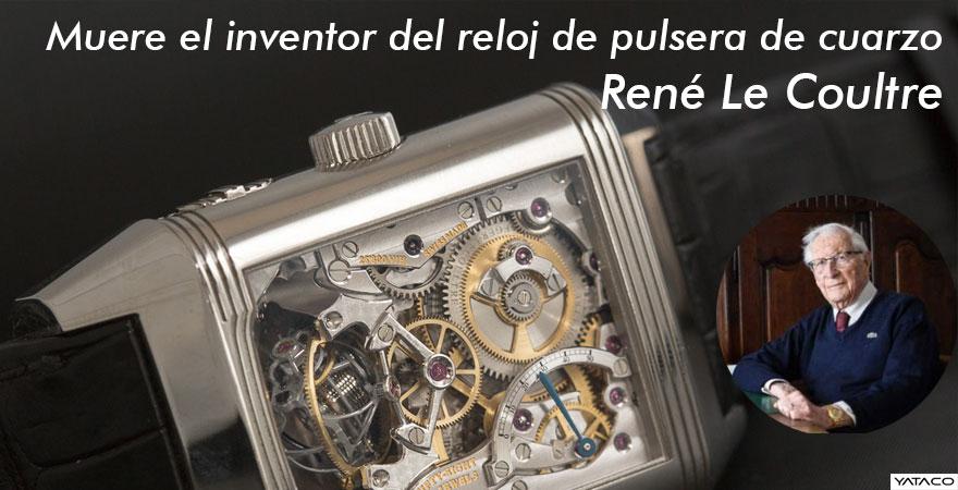 Muere el inventor del reloj de pulsera de cuarzo, René Le Coultre