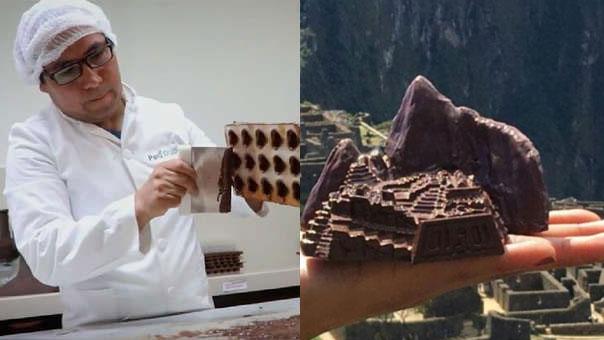 CUSCO: Artesano hace esculturas de chocolate sobre la cultura peruana