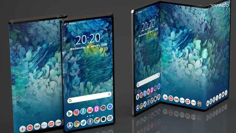 Patentes demuestran que Samsung cree que el futuro es plegable: teléfonos con tres pantallas
