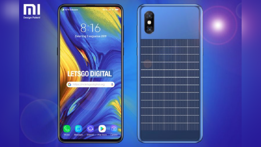 XIAOMI PATENTÓ UN SMARTPHONE CON PANELES SOLARES