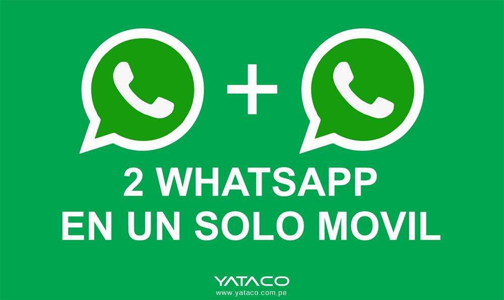 Cómo usar dos cuentas de WhatsApp en un solo móvil